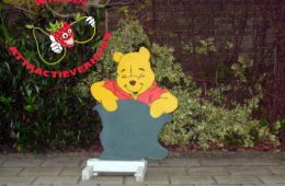 Geboorte bord Winnie the Pooh met schoolbord