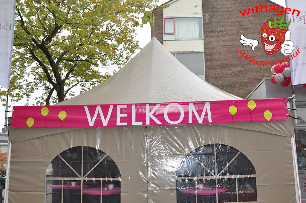 Welkom banner