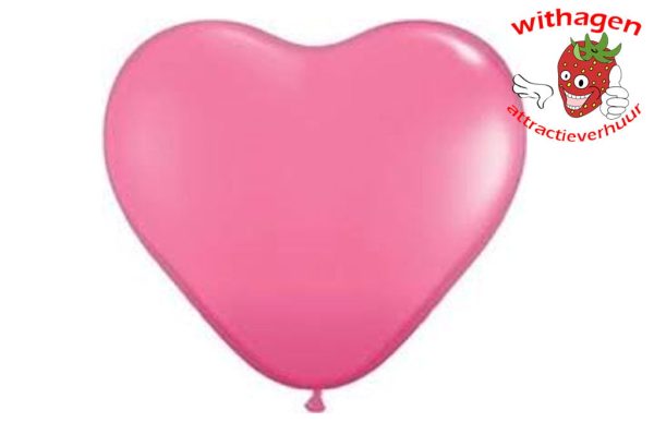 Heliumballon Hart Roze 90 cm