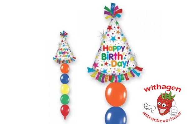 Helium Ballon Happy Birthday Hat