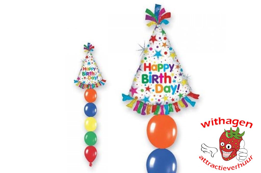 Helium Ballon Happy Birthday Hat
