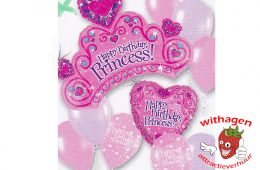 Helium Ballon Birthday Princess Standard