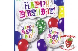 Helium Ballon Birthday Greetings Standard