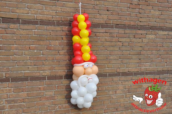 Ballonnen wandfiguur Sinterklaas