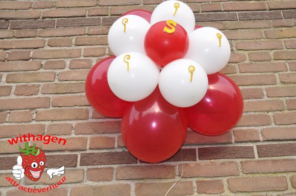 ballonnen bloem met Sint of piet decoractie