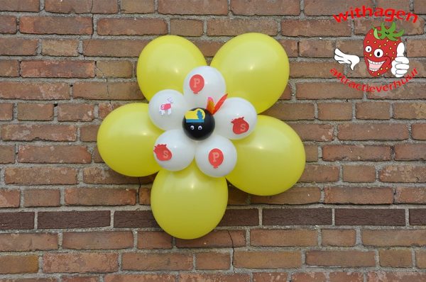 ballonnen bloem met Sint of piet decoractie