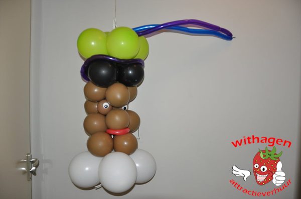 ballonnen Hang Zwarte piet 80cm afhaal