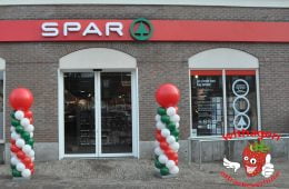 Ballonnen Pilaar rood wit groen