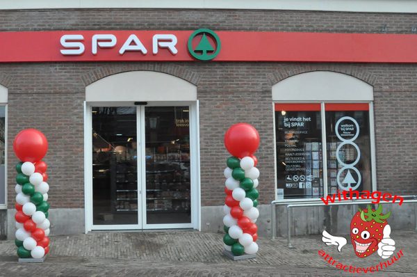 Ballonnen Pilaar rood wit groen