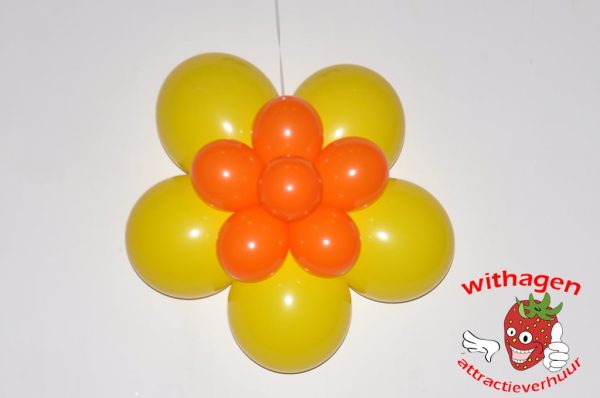 ballonnen bloem geel-oranje