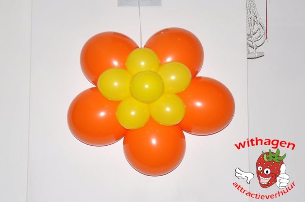 ballonnen bloem oranje-geel