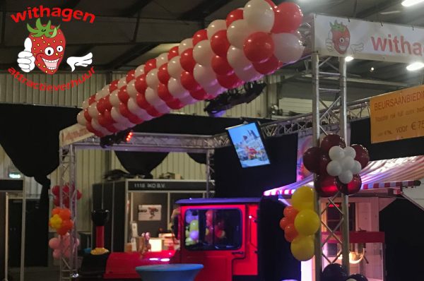 Ballonnenslinger rood wit