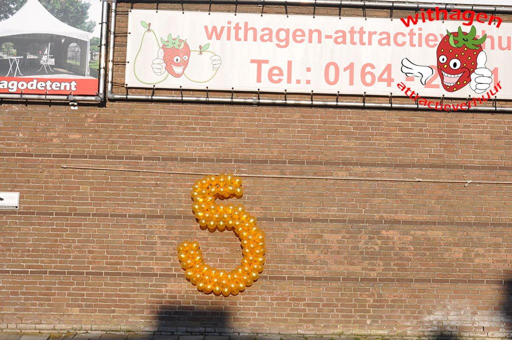 ballonnen cijfer 5