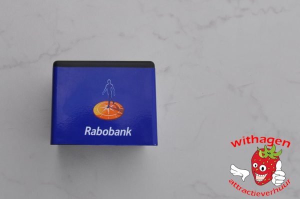 Vierkante Rabobank microfoonvlag