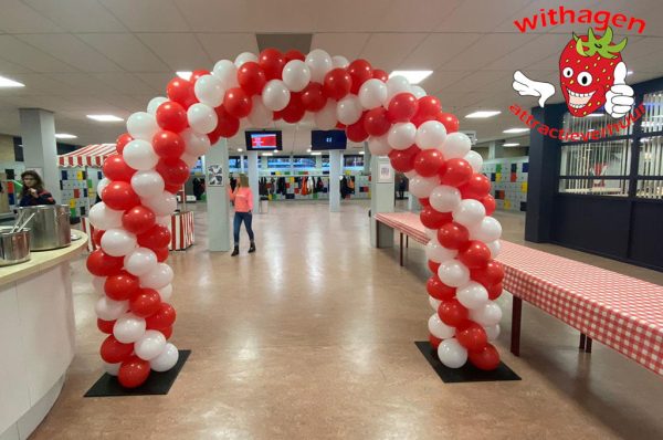 ballonnenboog rood-wit