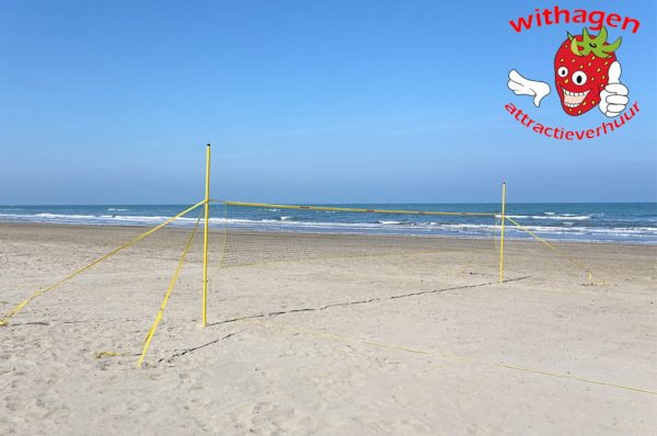 Beach volleybal net laag