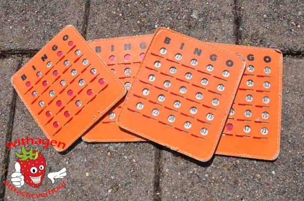 Bingo schuifkaarten per 25 stuks