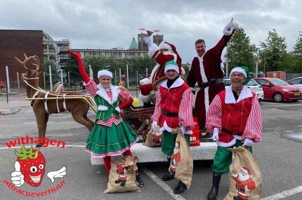 Rijdende arrenslee met Koetsier