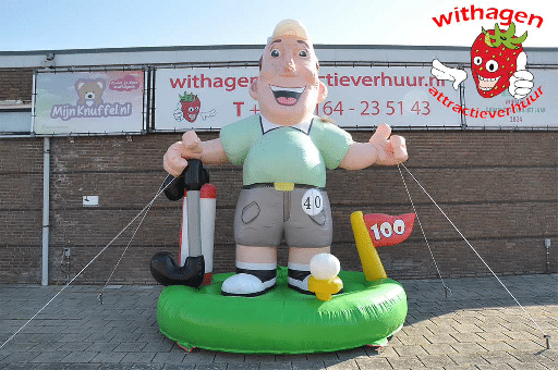 Verjaardagspop golfer